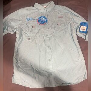 Columbia Women's Bahama Shirt in Aqua